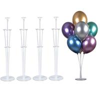 PILIN 28" Height Table Balloon Stand Kit for Birthday Party Decorations and Wedding Decorations, Happy Birthday Balloons Decorations for Party and Christmas (4 pack)