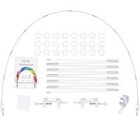 PILIN Balloon Arch Kit Reusable White Adjustable Balloon Arch Holder for Weddings, Graduations, Birthdays, Christmas Decorations