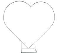 PILIN Balloon Arch Set Metal Heart Shape Balloon Arch Kit for Party, Wedding, Proposal Decoration, White