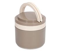 Pilipane 304 Stainless Steel Porridge Box Insulated Lunch Container Hot Food Jar with Spoon Wide Mouth Design Large Capacity Convenient for Students Office Workers 0.8L (Khaki Color)