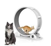 Pilipane 45" Cat Exercise Wheel,Large Cats Treadmill Wheel,Cats Wheel for Indoor Diameter with Pedometer for Indoor,Cat Weight Control Machine for Running Walking Training