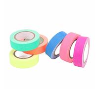 Pilipane 6Pcs Cotton Twill Tape Comfortably Touch Breathable High Toughness Light Weight Colored Masking Tape for Quilting Stitching Painting and Crafts