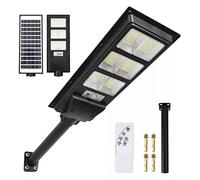 Pilipane 90W LED Solar Street Light Outdoor Solar Powered Street Light Human Body Sensing Lamp with Remote Control for Gardens Driveways Patios Stairs Terraces Swimming Pools Fences