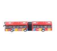 Pilipane Alloy Bus Toy Vehicle Extended Length Fully Functional Realistic Design Safe for Kids Playtime Alloy Material Educational Model Car (Red)
