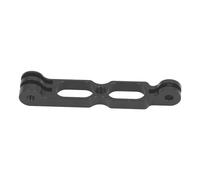 Pilipane Aluminum Alloy Helmet Extension Arm 100mm Lightweight Durable 1/4 Inch Threaded Hole Camera Mount for X3 ONE RS GO 2 Cycling Sports Action Cameras Black