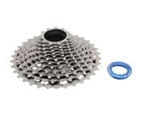 Pilipane Bicycle Cassette 12 Speed 34T Noiseless Hollow Design High Strength Steel Bike Flywheel for Bike Accessory Replacement (Silver)