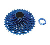 Pilipane Bicycle Cassette 12 Speed 34T Noiseless Hollow Design High Strength Steel Bike Flywheel for Bike Accessory Replacement (Blue)
