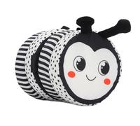 Pilipane Black and White High Contrast Soft Book Folding Crib Bumper Cloth Book Educational Activity Bed Toy for Baby Tummy Time and Early Learning Fabric Material 13x10cm (Type B)