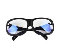 Pilipane Blue Blocking Light Goggles Beauty Safety Glasses Reliable UV Protection for Medical oratories Biological Research Black Frame White Lenses