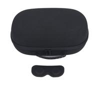 Pilipane Carrying Case for Meta 3 VR Headset Oxford Cloth Hard Shell Storage Case with Eyeglass Cap Protection for VR Headset Accessories Travel Black