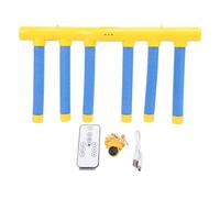 Pilipane Catching Sticks Game Interactive Adjustable Speed Hand Eye Coordination Training Toy with Alarm Sound for Family Indoor Outdoor Activities Plastic EVA Material Includes 6 Sticks (Yellow)