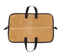 Pilipane Chef Tool Storage Bag Canvas Portable Chef Tool Wrap Bag Carrying Pouch with Handle for Kitchen Utensils Outdoor Travel Camping (Khaki)