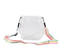 Pilipane Clear Crystal Protective Case PP Transparent Camera Bag with Adjustable Shoulder Strap for Mini 7+ Compact Lightweight Durable Storage Solution for Outdoor Travel Photography