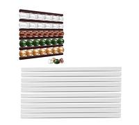 Pilipane Coffee Pod Holder,Coffee Capsule Holder,DIY Adhesive Coffee Pods Storage Organisation,Coffee Capsule Holder,Counter Mounted Coffee Pod Holder for Nespresso, for Green Mountain,for Silimom