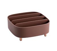 Pilipane Countertop Makeup Organizer Multifunctional Durable Skin Care Cosmetic Display Case Vanity Dresser Bathroom Countertop Storage Box PP Material