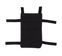 Pilipane Crutch Storage Bag Pouch Organizer Portable Lightweight Hanging Carrying Pocket for Walking Stick Walker Accessories Black Oxford Fabric 20 x 30cm