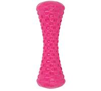 Pilipane Dog Squeaky Toy Indestructible TPR Teeth Cleaning Chewing Toy for Medium Large Breed Dogs Safe Durable Interactive Pet Playtime (Rose Red)