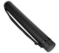 Pilipane Drawing Storage Tube Extendable Thickened Telescopic Collection Poster Drafting Case Adjustable Length for Artists Students Engineers Architects PE Plastic 63cm to 108cm (Black)