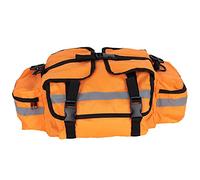Pilipane Emergency Zone Portable Compact Emergency Kit with Multiple Compartments and Reflective Strips for Home Car Travel Outdoor Adventures Polyester Orange 45x30x19cm 450g
