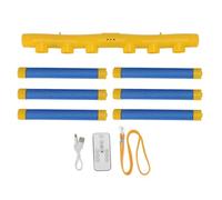 Pilipane Falling Sticks Game Hand Speed Challenge Interactive Toy with 3 Drop Speeds Remote Control for Kids Adults Hand Eye Coordination Training Plastic EVA 6 Sticks (Yellow)