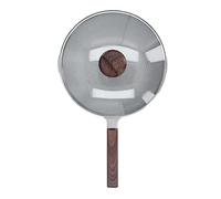 Pilipane Frying Pan Nonstick Skillet Saute Pan Large Capacity Even Heat Distribution Long Handle 30cm Aluminum Alloy Cooking Pot with Lid for Home Restaurant Kitchen Use