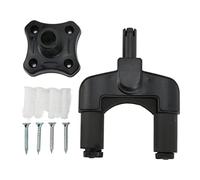 Pilipane Guitar Wall Mount Holder Sturdy Space Saving Guitar Hook Rack Bracket Support for Bass Guitar Banjo Mandolin ABS Metal Black