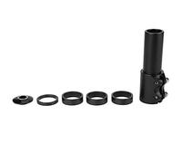 Pilipane Handlebar Stem Extender Bicycle Handlebar Lifter CNC Machined Aluminum Alloy Riser for Mountain Bike Adjustable Height Black 180g