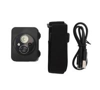 Pilipane Head Mounted Action Camera 2MP 1080P 45 Degree Adjustable Intelligent Sensing LED Headlamp Head Mounted Wearable Body Video Camera