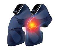 Pilipane Heated Knee Massager,3 in 1 Cordless Knee Elbow Shoulder Massager,Knee Brace Warmer with 5 Heating Levels and Vibration, Heating Massage Brace for Arthritis/Joint Stiff/Muscle Strain