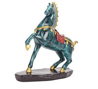 Pilipane Horse Statue Resin Bronze Colour Large Bottom Broaden Stable Exquisite Horse Figurine for Decoration