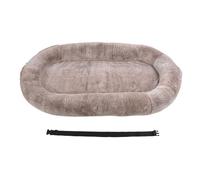 Pilipane Human Dog Bed Large Giant Human Sized Dog Bed Soft Removable Washable Cover with Strap Gradient Coffee Color for Living Room Bedroom