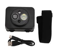 Pilipane LED Headlamp Camera 1080P Adjustable Lighting Angle Fast Charging Smart Sensing Photo Video Recording for Outdoor Camping Cycling Running ABS Built in Lithium Battery