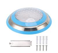Pilipane LED Underwater Swimming Pool Light IP68 35W Warm White Wall Mounted Stainless Steel Pool Light for Swimming Pools Fountains Ponds 12V AC 300mm Diameter