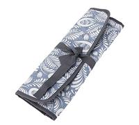 Pilipane Needle Storage Bag Oxford Cloth Portable Knitting Needles Organizer Crochet Accessories Storage Bag for Knitters Crafters Travel Office School (Gray Waist Valley Flower)