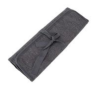 Pilipane Needle Storage Bag Oxford Cloth Portable Knitting Needles Organizer Crochet Accessories Storage Bag for Knitters Crafters Travel Office School (Grey)