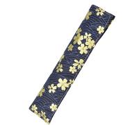 Pilipane Pen Protective Bag Pen Storage Bag Pen Cover Retro Flower Pattern Hot Gold Cotton Cloth Single Pen Case Holder for Writers Students Artists