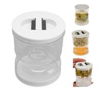 Pilipane Pickle Jar with Strainer Flip,Pickle Jar,Pickle Separator Jar Flip for Olives,Gherkins or Sliced Pickles,Leakproof Airtight Lids and Refrigerator Dishwasher Safe