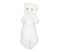 Pilipane Plush Animal Toy Snow Ferret Shaped Ultra Soft Adorable Stuffed Animal Plush Decoration for Sofa Bed Gift Premium Plush Fabric (White)