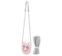 Pilipane Portable Neck Fan Cute Pet Multifunction 3 Speeds Low Noise USB Rechargeable Bladeless Hanging Neck Fan for Outdoor Indoor Use ABS Material 218g