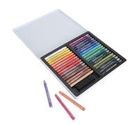 Pilipane Professional Art Watercolor Crayon Set Silky Water Soluble Crayon Sticks for Artists Beginners Kids Drawing Coloring Blending on Paper Glass Wood Canvas 12 24 36 Colors (36 Colors)