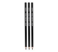 Pilipane Professional Black Pencil Set Extra Dark Drawing Sketching Shading Pencils for Artists Designers Engineers 3PCS Basswood Art Pencils