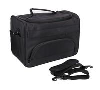 Pilipane Professional Hairdressing Tool Carrying Bag Large Capacity Durable Salon Equipment Storage Case for Stylists and Barbers Black Cloth Material 630g