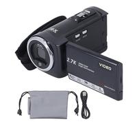 Pilipane QHD 2.7K Video Camera Camcorder 50MP 16X Digital Zoom with 270 Degree Rotation Screen Webcam Functionality for Live Streaming Travel Sports Events (64GB)