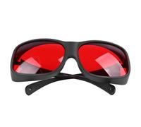Pilipane Safety Glasses Protective Goggles Red Lens Black Frame 200 590nm Eye Protection for Laboratory Biological Research Medical Industrial Inspection