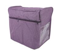 Pilipane Sewing Machine Dust Cover Protective Multifunction Sewing Machine Cover with Front Zipper Pocket and Side Mesh Pockets for Standard Sewing Machines Purple 16.9x7.7x13.0in