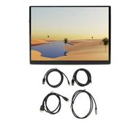 Pilipane Small Touchscreen Monitor Portable IPS Display 10.5 Inch 1920x1280 Resolution High Accuracy Touch Screen Built in Speakers for Gaming Business Meeting Office Aluminum Alloy
