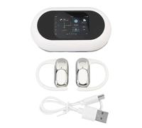 Pilipane Smart Translation Earbuds AI Language Translator Bluetooth Earphone with Full Color Touch Screen HIFI Sound Quality Multi Languages Translation for Business Travel Meetings (White)