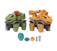 Pilipane Take Apart Dinosaur Toy Fine Motor Skill Educational Building Dinosaur Car Toy Set for Toddlers Boys Girls