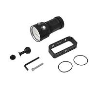 Pilipane Underwater Flashlight 27 LEDs IPX8 Diving Light 100m Depth with 3 Colors 7 Modes for Diving Fishing Camping Aluminium Alloy 525g