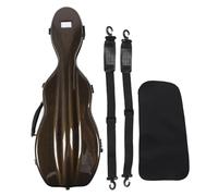 Pilipane Violin Case Hard Carbon Fiber Violin Box Case Super Lightweight Portable with Hygrometer for Students Adults Beginners Black